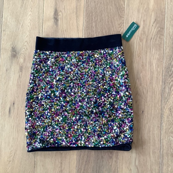 Simon’s Fun Sequin Skirt! NWT - Picture 1 of 4